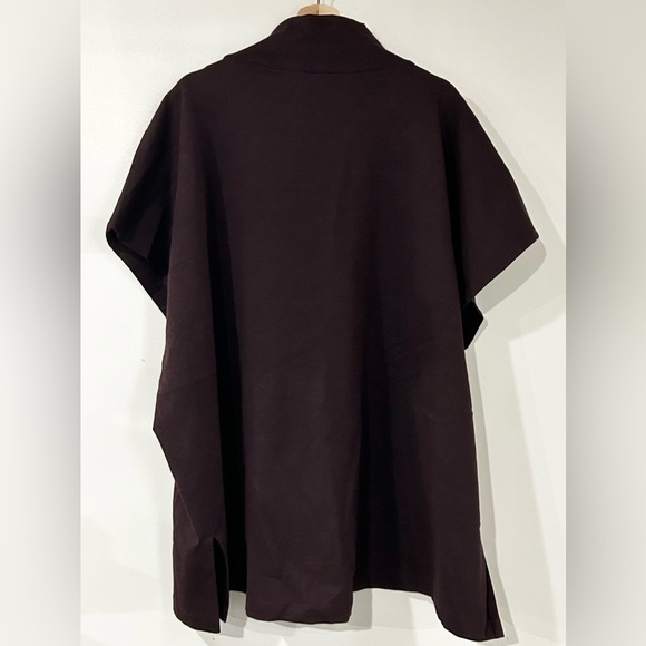 Bryn Walker Pip Poncho in Port Melange M - Picture 3 of 6